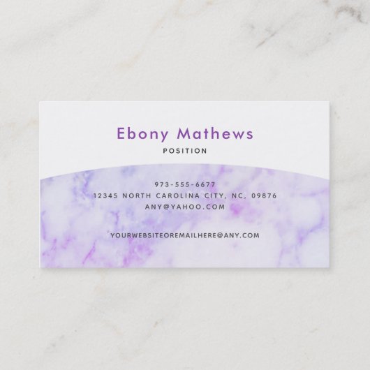 Logo des cartes de visite Essential Oils (Dos)