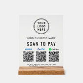 Logo des codes QR Scan to Pay Paypal Venmo CashApp (Recto)
