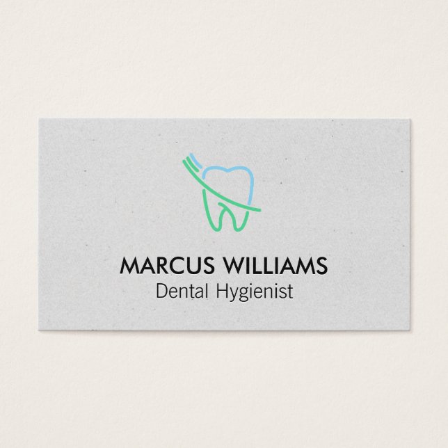 Logo des dents et des pinceaux (Devant)