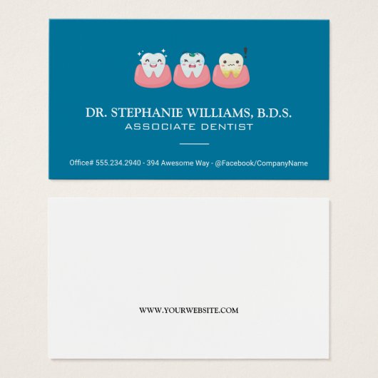 Logo des dents mignonnes (Devant & derrière)