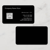 Logo des dirigeants d'entreprise Cartes de visite  (Devant / Derrière)