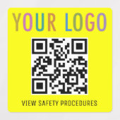 Logo des Étiquettes de code QR étanche pour la con (Design 1)