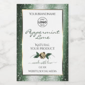 Logo des étiquettes de produit blanches avec cadre (Étiquettes simples)