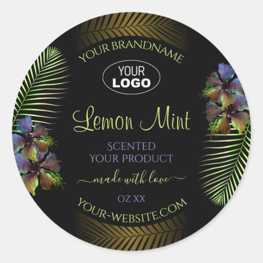 Logo des Étiquettes de produits exotiques jaune vi (Devant)