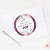 Logo des Étiquettes de produits floraux blancs à P (Enveloppe)