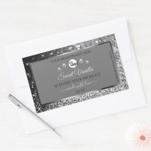 Logo des Étiquettes de produits gris Parties scint