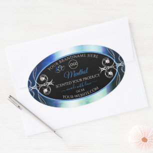 Logo des Étiquettes de produits noirs Turquoises b