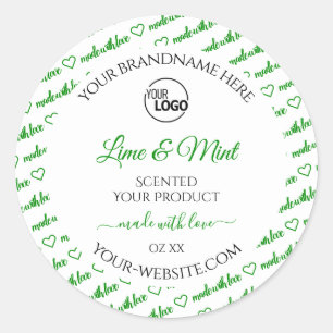 Logo des Étiquettes de produits White Green Word C