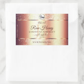 Logo des Étiquettes d'initiés Rose glamour (Sac)