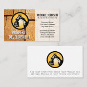 Logo des machines de construction | Cartes coupées (Devant / Derrière)