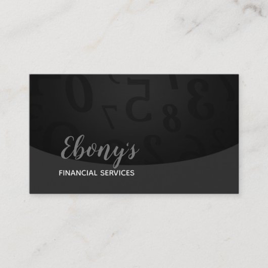 Logo des services financiers cartes de visite (Devant)