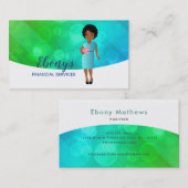 Logo des services financiers cartes de visite (Devant / Derrière)