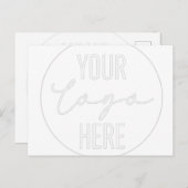 Logo Design Shirt, Your Logo, Your Text Here, Pers Briefkaart (Voorkant / Achterkant)