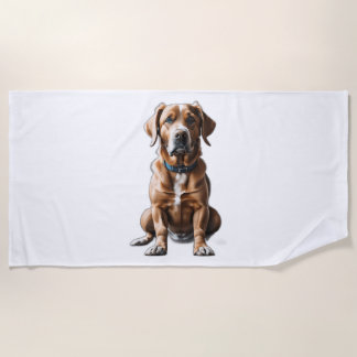 logo design T-shirt hond Strandlaken