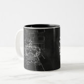 Logo DH Rebel Fiction : Mug de café 11oz (Devant gauche)