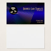 Logo Diamond de bijoux bleu or (Devant & derrière)