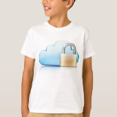 Logo d'icônes de sécurité Internet - T-shirt sécur (Devant)