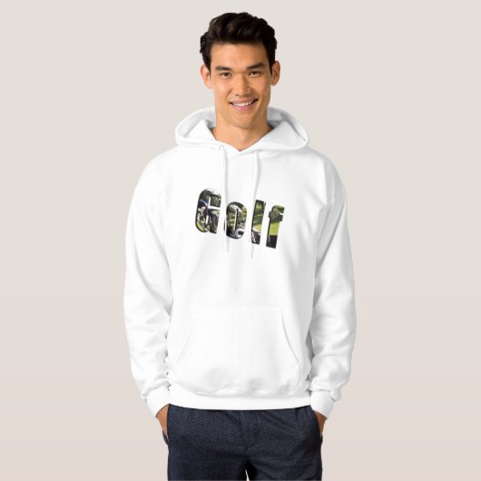 Logo Dimensionnel Golf, Sweat - shirt à capuche bl (Devant entier)