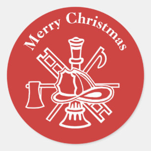 Logo d'incendie Stickers de Noël pour la personnal