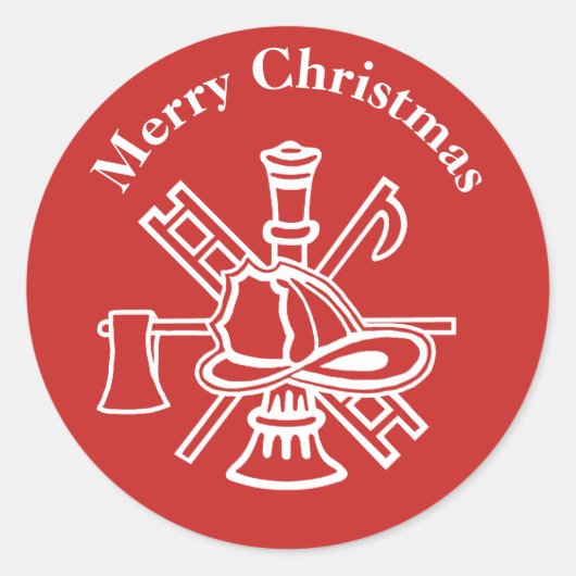 Logo d'incendie Stickers de Noël pour la personnal (Devant)