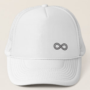 Logo d'infini - casquette blanc de camionneur