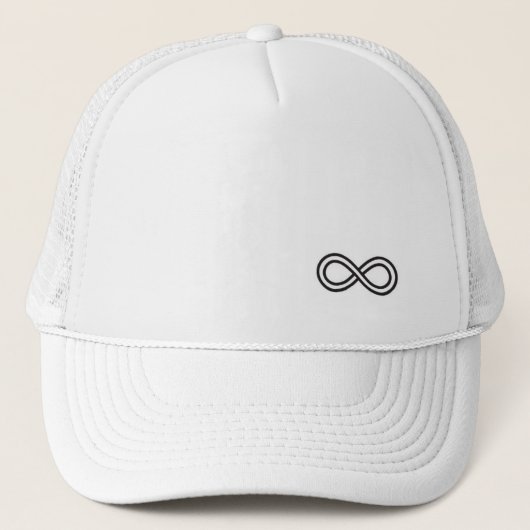 Logo d'infini - casquette blanc de camionneur (Devant)