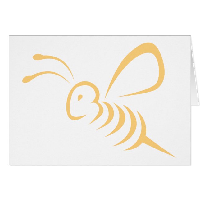 Logo d'insecte d'abeille de vol (Devant horizontal)