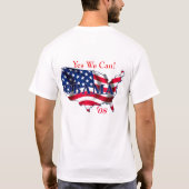 Logo d'Obama et T-shirt des Etats-Unis (Dos)