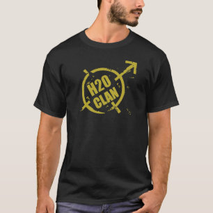 Logo d'or du T-shirt H20