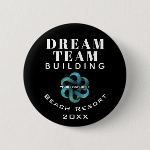 Logo Dream Team Building Company Ronde Button 5,7 Cm