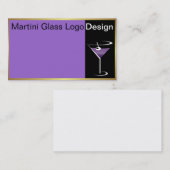 Logo du barman Carte de visite Martini (Devant / Derrière)