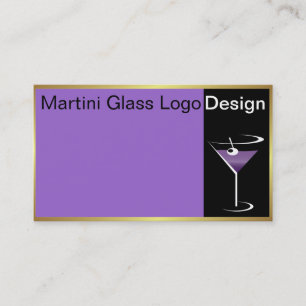 Logo du barman Carte de visite Martini