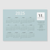 Logo du calendrier 2025 Carte magnétique verte Sea (Devant)