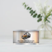 Logo du camion de construction | Carte de visite m (Debout devant)