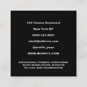 Logo du Carte de visite de l'entraîneur personnel (Dos)
