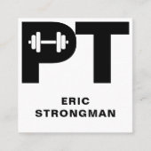 Logo du Carte de visite de l'entraîneur personnel (Devant)