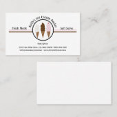 Logo du Carte de visite personnalisé de crème glac (Devant / Derrière)