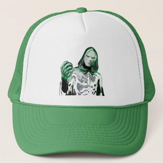 Logo du casquette d'horreur couleur verte (Devant)