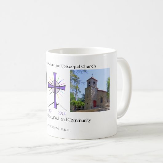 Logo du centenaire de Saint-Luc 11oz 1924-2024 Mug (Devant droit)