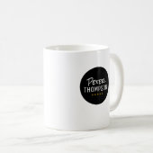 Logo du cercle noir simple Mug (Devant droit)