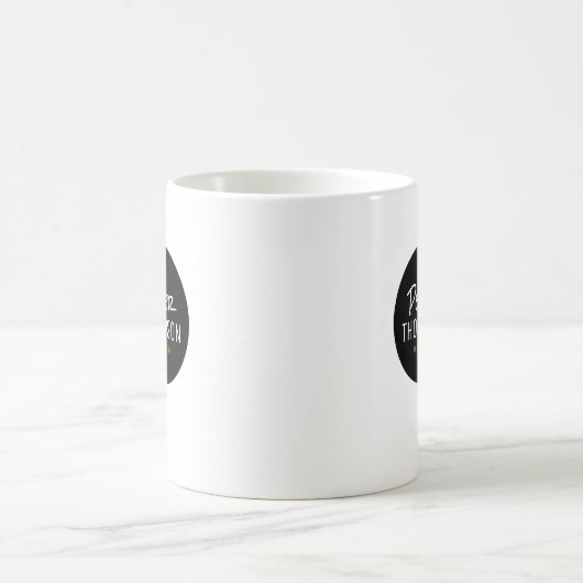 Logo du cercle noir simple Mug (Centre)
