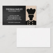 Logo du chef | Carte de visite du propriétaire du (Devant / Derrière)