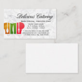 Logo du chef Casquette | Carte de visite Arrière - (Devant / Derrière)