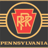 Logo du chemin de fer de Pennsylvanie, Sticker noi (Devant)