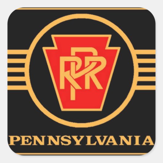 Logo du chemin de fer de Pennsylvanie, Sticker noi (Devant)