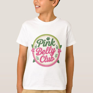 Logo du club de ventre rose T-shirt enfant