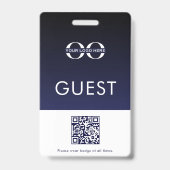 Logo du code QR de la société de badge invité (Arrière)