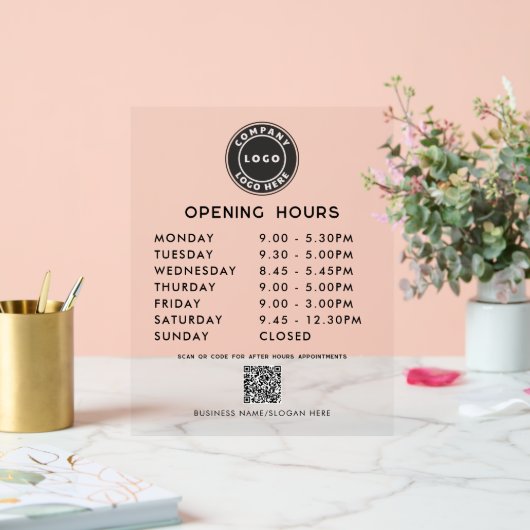 Logo du code QR d'entreprise Heures d'ouverture mo (Mariage)