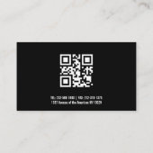 Logo du code QR ou Carte de visite d'image des icô (Dos)