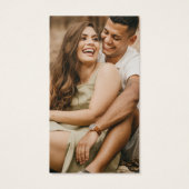 Logo du code QR personnalisé Cartes de visite phot (Dos)